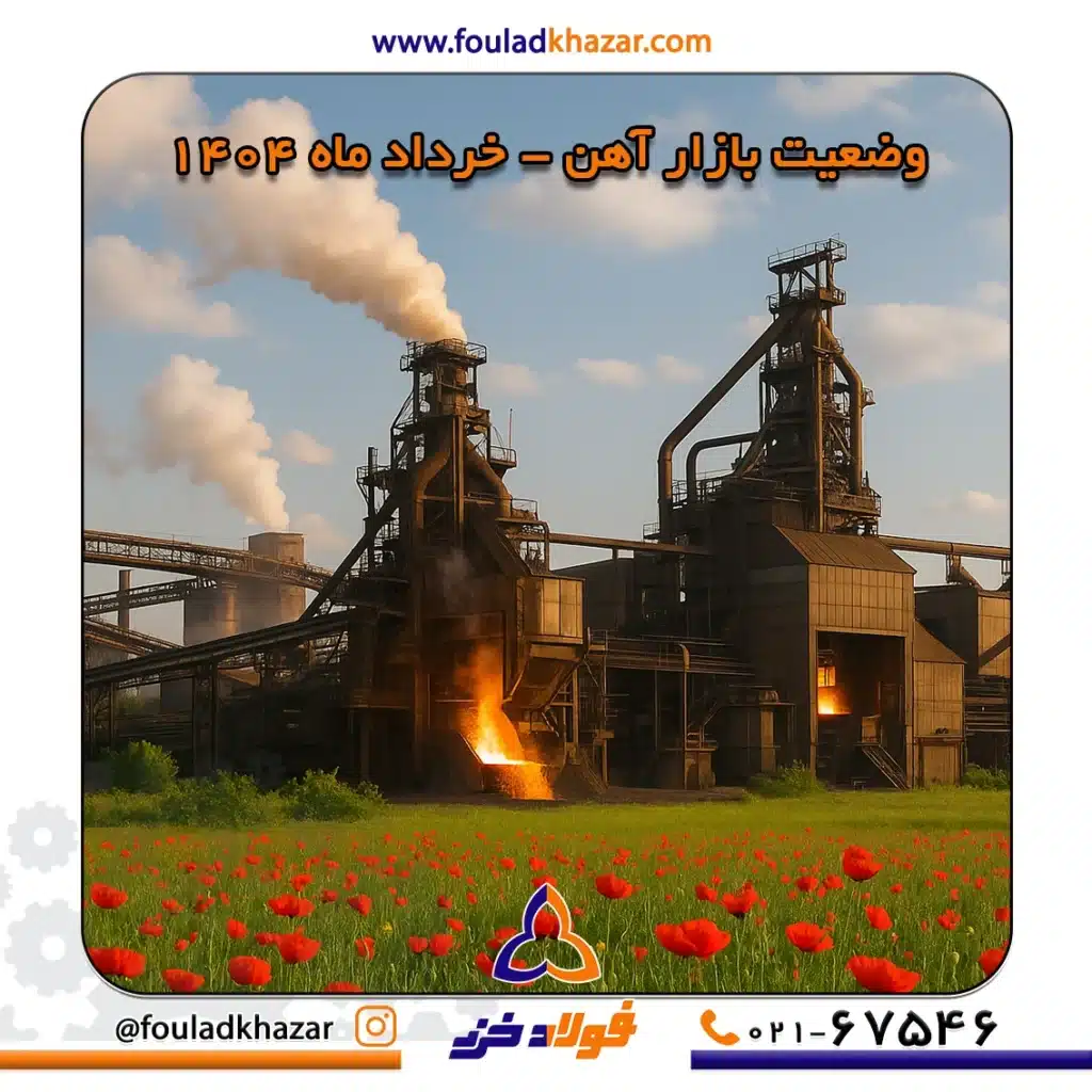 نمایی از کارخانه فولاد علیگودرز در خرداد ماه جهت نمای در صفحه مقاله با عنوان : وضعیت بازار آهن و فولاد خرداد 1404