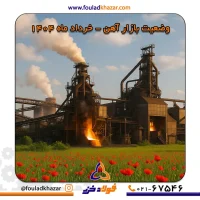 نمایی از کارخانه فولاد علیگودرز در خرداد ماه جهت نمای در صفحه مقاله با عنوان : وضعیت بازار آهن و فولاد خرداد 1404